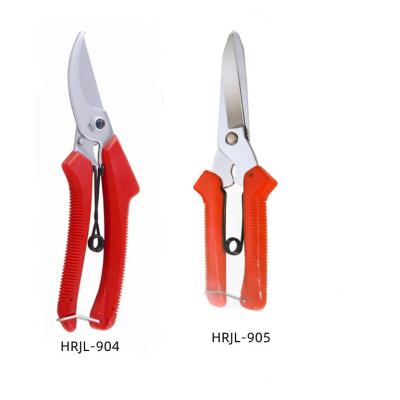 China Anti-Slip Handle China Supply Red Handle Fruit Grape Tree Garden Shears Garden Shears Branch Scissors for sale