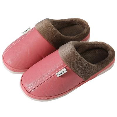 China Low price fashion trend home couples soft indoor slippers wholesale warm fur slippers winter fur slippers for sale