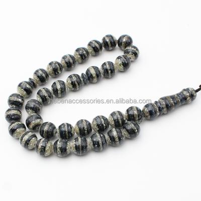 China China Custom Rosary Cord Muslim Religious Wholesale Non Glass Chain 10MM Nose Bead Natural Stone Shell Islamic Tasbih 33 Beads for sale