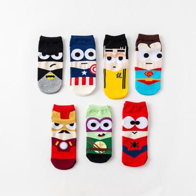 China QUICK DRY Cute Superhero Cartoon Socks Fashion Cotton Wonder Crew Socks Men Women Unisex Funny Socks for sale