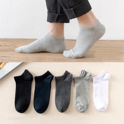 China QUICK DRY wholesale cheapest cotton thongs men's ankle socks business black absorbent low cut ankle socks for sale