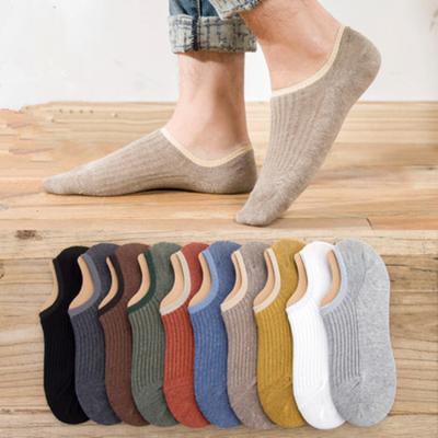 China Summer solid color fiber QUICK DRY low cut breathable knitted seamless bamboo ankle no show short socks for men for sale