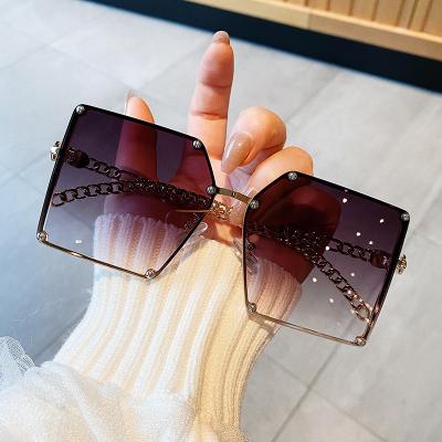 China New Metal Oversize Unisex PC Oversized Women's Sunglasses Sunglasses Arrivals Wholesale for sale