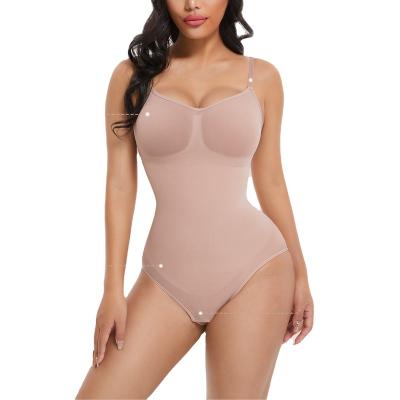 China Custom Private Label Antibacterial Plus Seamless Backless Tummy Control High Waist Body Shaper Jumpsuit Butt Lifter Shapewear For Women for sale