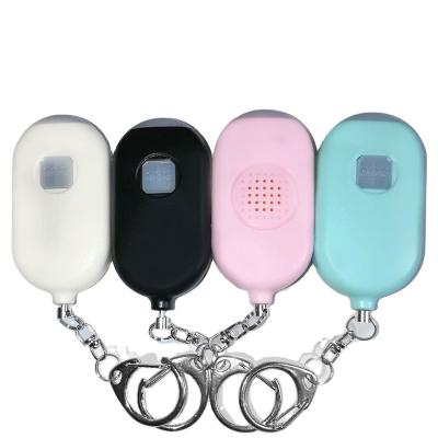 China Personal Defense Personal Security Alarm Set Flashlight Women Key Chain Alarm Keychains With Light for sale