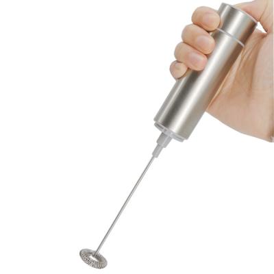 China Handheld Electric Milk Frother Hand Foamer Stocked Mixer For Drinks Mixer Milk Frother Battery Operated Mixer for sale