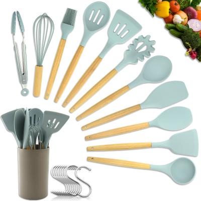 China Rustic Kitchen Utensil Cookware Sets With Spatula Kitchen Instruments utensilios accesorios de cocina Cookware Kitchen Tool for sale