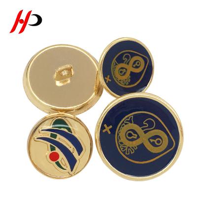 China Custom 3D Fashion Sustainable Women Sets Vintage Antique Sew On Blazer Leg Gold Metal Button For Coats for sale