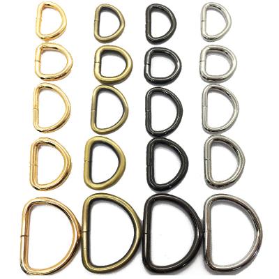 China Washable.eco-friendly.durable.nickel Adjustable Gold 16Mm Leather Handbag Zinc Alloy Adjustable Metal D Shaped D Ring Buckles For Bags Belts for sale