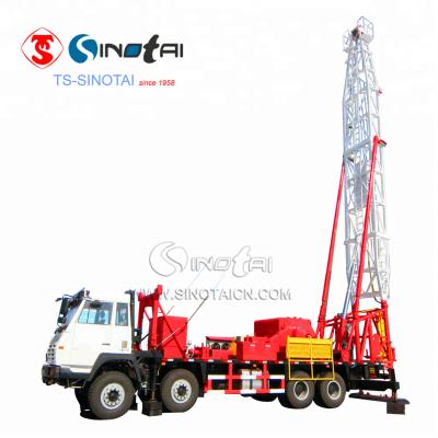 China energy & Mining API Oilfield Drilling Service Type XJ250 40T truck-mounted pulling unit/workover/drilling rig for sale