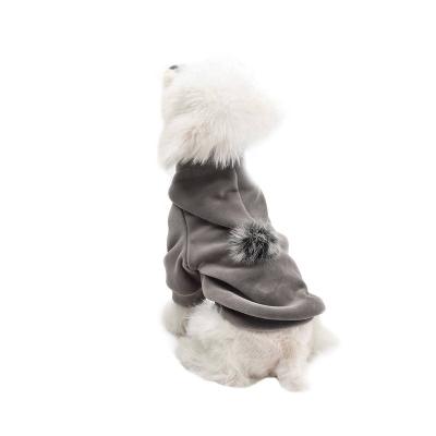 China Autumn Winter Comfortable Thickening Stocked Dog Clothes Pet Hoodies Clothes for sale