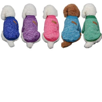 China Sustainable Stylish Wool Winter Apparel Multi-colors Western Pet Sweater for sale