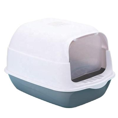 China Fully Enclosed Oversized Removable Washable and Splash Proof Cat Litter Box Enclosure for sale