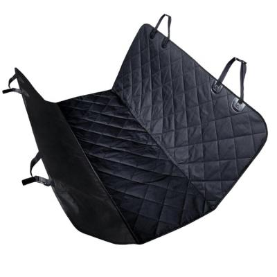 China Viable Black Portable Foldable Vehicle For Dog Oxford Cloth Pet Car Mat for sale