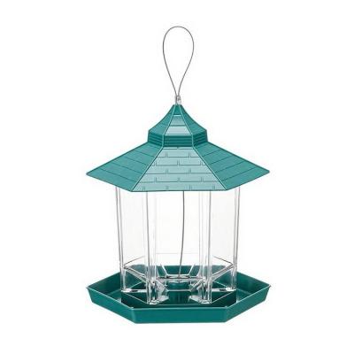 China Fashional Automatic Popular Durable Outdoor Plastic Material Automatic Hanging Bird Feeder for sale