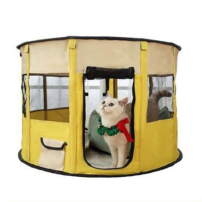 China Multi-Functional Portable Foldable Kennel Stored Pet Tent Cat Tent for sale