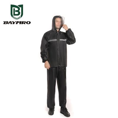 China Bachelor's Rainwear Raincoat Industrial OXFORD FABRIC Rain Suit With A Non-detachable Hood for sale