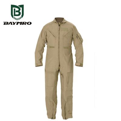 China Long Sleeve Nomex 150gsm Coverall Made Flight Suit Flame Retardant Pilot Flying Coverall for sale