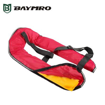 China 5 Sec Man Rescue Vest 15kg Buoyancy Women's Automatic Inflatable Kayak Top Life Vest Fishing Swimming Life Vest Red for sale