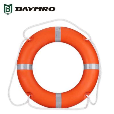 China Adult Professional Rescue 2.5kg Marine Solid Plastic Lifebuoy Polyethylene Foam Lifebuoy for sale