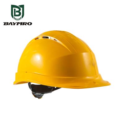 China ABS Plastic Engineering Mining Lightweight ABS Hardhats Construction Masks Styles Vented Full Edge Labor Safety Helmet for sale