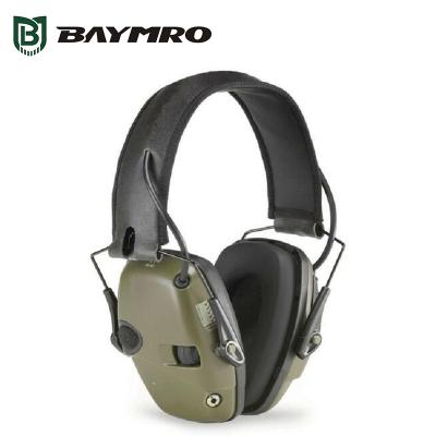 China Environmental noisy green electronic ear miss sound amplification hearing protection impact sports ear muff electronic for sale