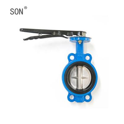 China General Butterfly Valve With Price 50mm Cast Iron Pn16 Dn100 Resilient Seated Water Din 3352 Flanged Gate F4 Valve for sale