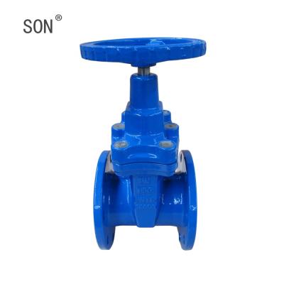 China General Manufacture Professional Cast Iron Pn16 Dn100 Water Din 3352 F4seated Gate Flanged Valve for sale