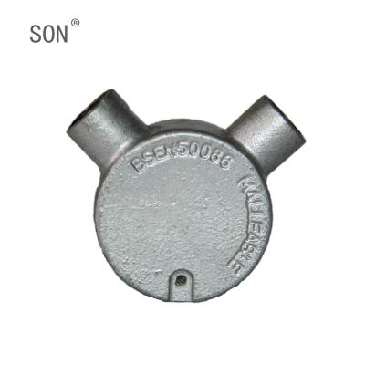 China Factory Supply Galvanized Pipe Fittings For Greenhouse Ductile Circular Junction Box Other for sale