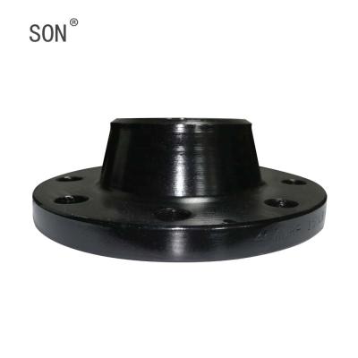 China Carbon Steel 4 Inch 150LB Black Paint Welded Neck Carbon Steel Forged Flanges for sale