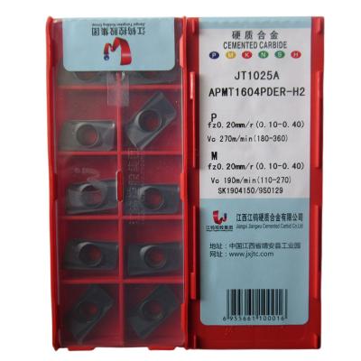 China JXTC APMT APMT1604PDER-H2 JT1025A Internal Rotation Milling Cutter Inserts CNC Cutting Tools for sale