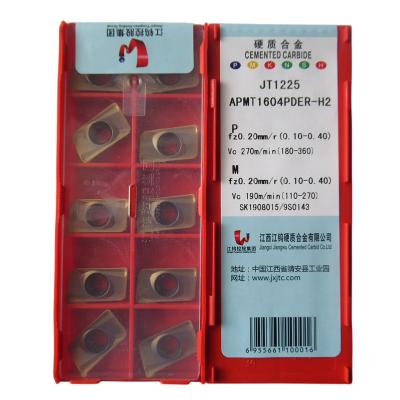 China JXTC APMT APMT1604PDER-H2 JT1225 Internal Rotation Milling Cutter Inserts CNC Cutting Tools for sale