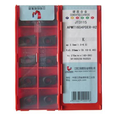 China JXTC APMT APMT1604PDER-H2 JT3115 Internal Rotation Milling Cutter Inserts CNC Cutting Tools for sale