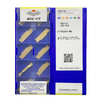 China Tool ZCC ZTFD ZTFD0303-MG YBC151 Carbide CNC External Turning Cutter Tool Alloy Hard Turning Inserts for sale