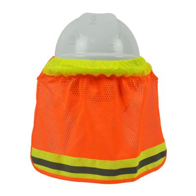 China High Quality Durable Breathable Sun Visor Mesh Hi-Strength Mesh Safety Hard Hat Sun Shade Hard Hat Reflective Neck Shield for sale