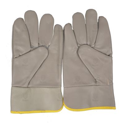 China Factory Wholesale High Quality Customized Mechanic Oil Resistant Safety Training Wear-Resistance Leather Working Gloves for sale