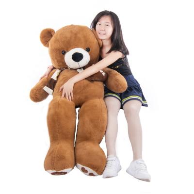 China 36 Months Vintage 200cm Giant Soft Plush Bone Soft Huge Curious Big Stuff Doll 36 Months Big 6 Feet Brown Teddy Bear Soft Toys for sale