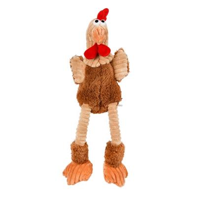 China Cool Cartoon Turkey Pet Cloth Animal Shape Stuffed Cute Pet Plush Dog Squeaky Toy Dog Toy for sale