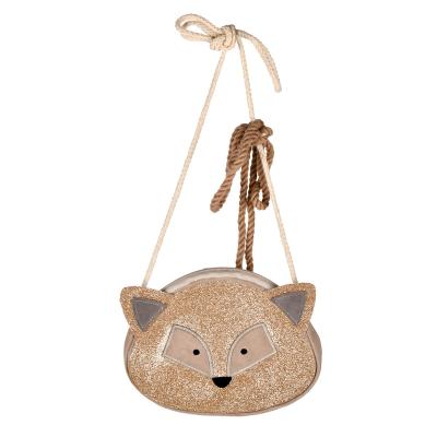 China Cool Mini Plush Soft Glitter Reversible Cloth Fox Backpack School Shoulder Bag For Kid for sale