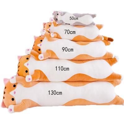 China Hot Spandex Stretch Fabric Fashion Sale Bedding Decoration Cut Cat Plush Pillow Plush Cushion For Sleeping for sale