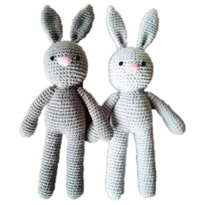 China 36 Months Wholesales Customized Handmade Doll Custom Knitting Rabbit Stuffed Animals Migurumi Bunny Rabbit Crochet Bunny for sale