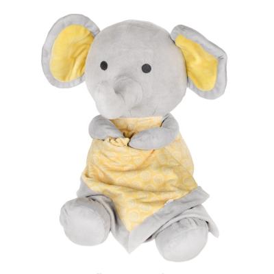 China Good Music Attracts Toddlers Can Walk With Music Fashion Custom Design Soft Plush Cozy Blanket Elephant Animal For Baby for sale