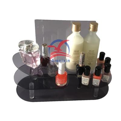 China Plastic Customized Joyeria Exhibidor Cosmetic Display Stand Cosmetic Counter Tray for sale