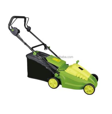 China Anti-slip 1400W 380mm Cutting Width Lawnmower Electric Garden Lawn Mower M-EM380I for sale