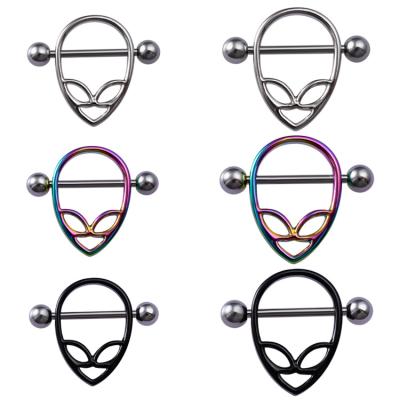 China NUORO New CLASSIC 14G Stainless Steel Heart Cover Tongue Nipple Bar Ring For Girl Barbell Nipple Rings for sale