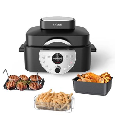 China 1600W Car Air Fryer Grill Grill Deeper Design 5-in-1 Works 7Qt Capacity Thermo Cooker Smart Air Grill Electric Food Dehydrator for sale