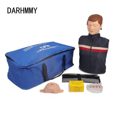 China CPR Intubation Training Injection Training Mute DARHMMY Adult Half Body CPR Manikin Training Manikin Professional Nursing Training Teaching Model Mute for sale