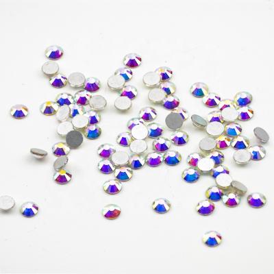 China High Quality Crystal Ab Rhinestones Multi Size Nail Art Rhinestone Crystal Flatback Non Hotfix Bags For Nails for sale