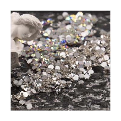 China Crystal Stone Nail Art Rhinestone Flat Back Non Hotfix Glass Flat Back Rhinestone For Nail for sale