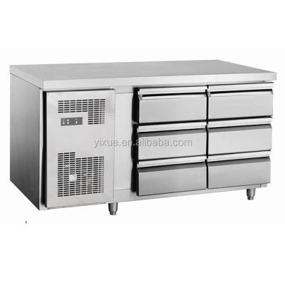 China 201/304 stainless steel commercial kitchen freezer, commercial restaurant refrigerator equipment for sale